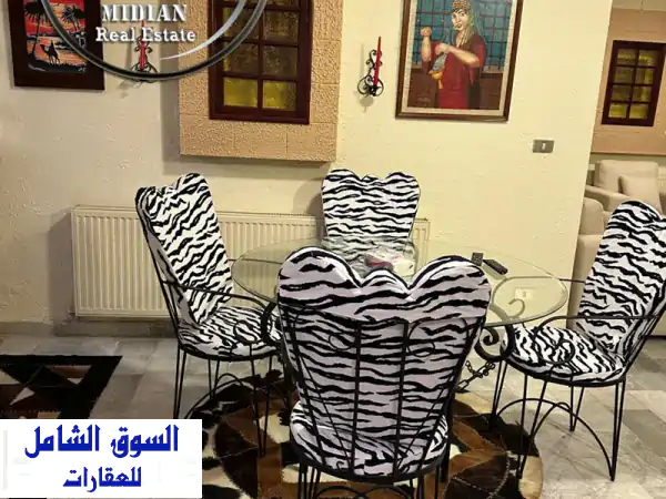 🌟 حصرياً في أم السماق! شقق واستوديوهات مفروشة سوبر ديلوكس للإيجار | شبه أرضي مع تراس وحديقة خاصة | رقم 7253