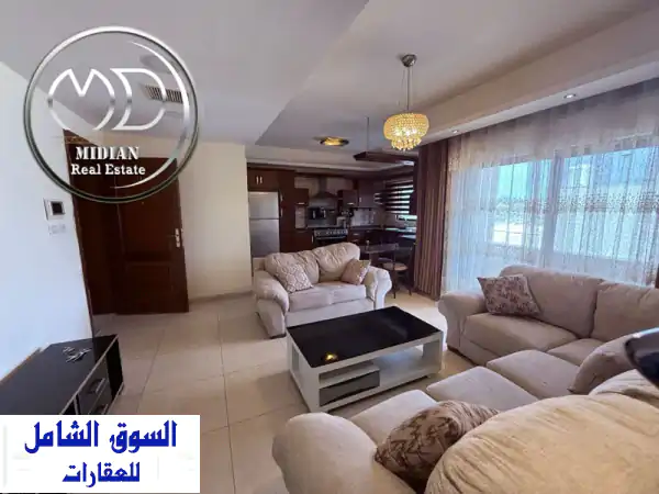 شقق فاخرة مفروشة للإيجار بعبدون 120م | إطلالات ساحرة وتشطيبات سوبر ديلوكس