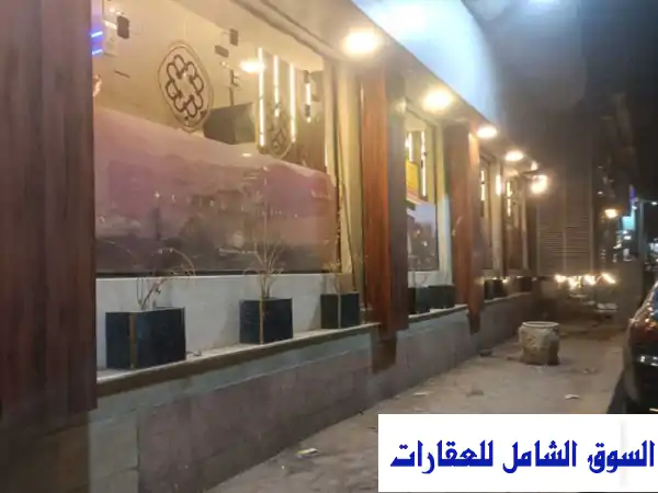 مطعم 470 م للإيجار مجهز ومفروش بالكامل اجهزة على اعلى مستوى شارع رئيسي بفيصل في فيصل الجيزة