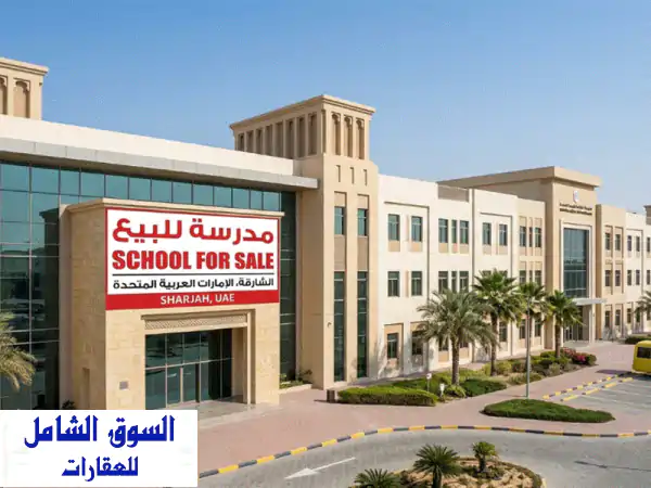 مدرسة أمريكية فاخرة للبيع بالشارقة: استثمار...