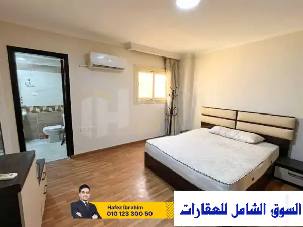 استوديو مفروش للإيجار بعزل تام + روف في الشيخ زايد 6 أكتوبر