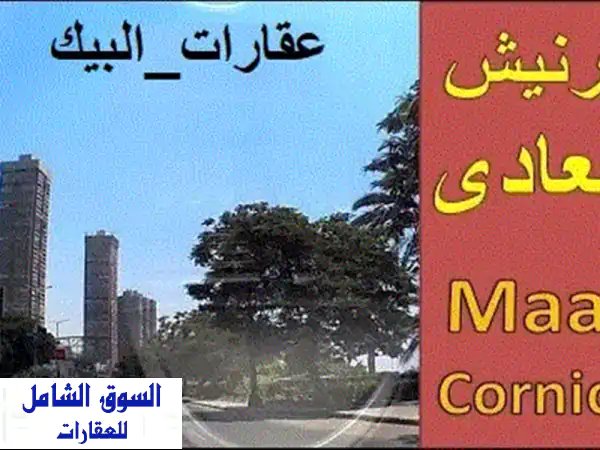 فرصة ذهبية لنشاطك: إيجار مساحات مميزة (أرضي) على كورنيش النيل المعادي مباشرة!