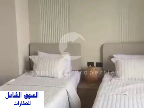 شاليه متشطب بالكامل ومفروش للبيع باطلاله كمله...