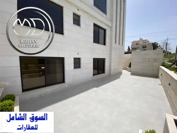 رقم الاعلان 9715 شقة شبه أرضي جديدة للبيع في أجمل مواقع عبدون مساحة 300م مع تراس وحديقة 200م ...
