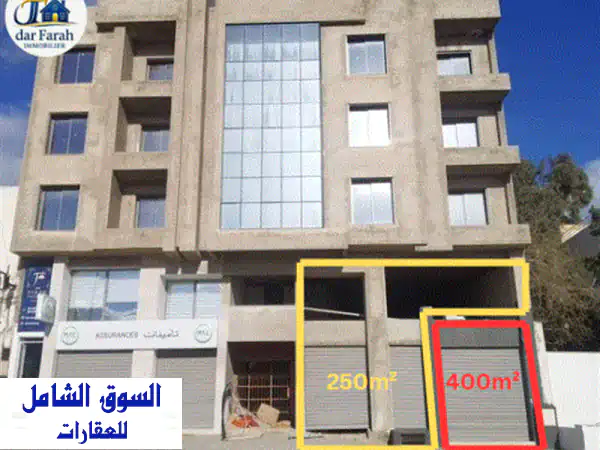 محلات تجارية للكراء في موقع استثنائي الحمامات...