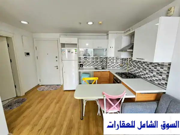 شقة 1+1 مفروشة فاخرة ومكيفة للإيجار السنوي في Innovia...