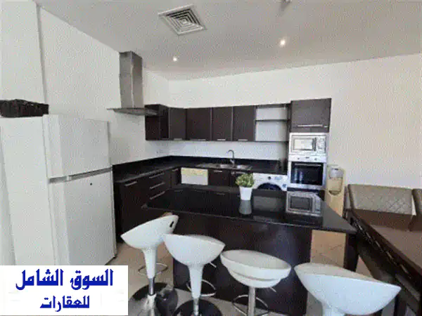 شقة فاخرة للإيجار في الجفير: 2 غرف نوم مفروشة بالكامل، مسبح وجيم، شامل الكهرباء (محدود) 350 د.ب