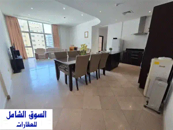 شقة فاخرة للإيجار في الجفير: 2 غرف نوم مفروشة...