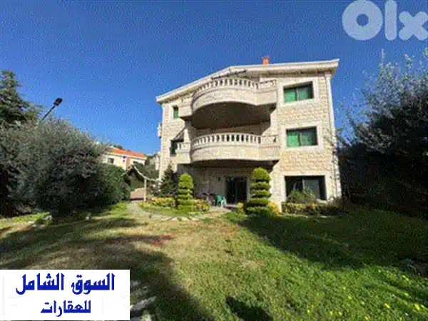 حلمك يتحقق: فيلا فخمة بتصميم فريد للبيع في الوردانية، الشوف - إطلالة بانورامية ومساحات خضراء