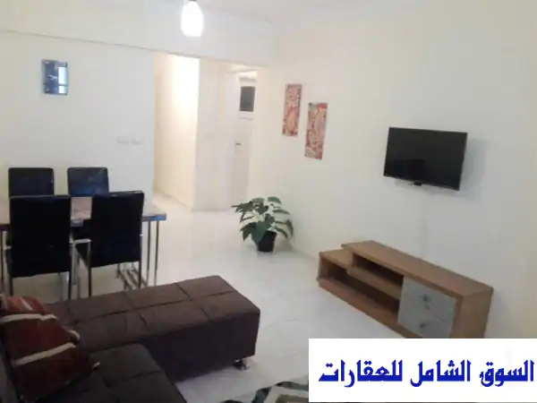 مصيف 2024 بمطروح: شقة مفروشة 93م للإيجار بقرية مرسيليا علم الروم | أرضي، مسابح، أكوا بارك