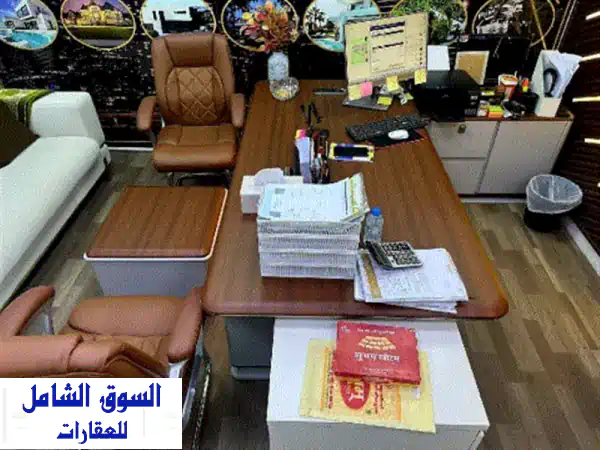 للبيع: مكتب إداري متكامل فاخر 6 قطع 🌟 فرصة...