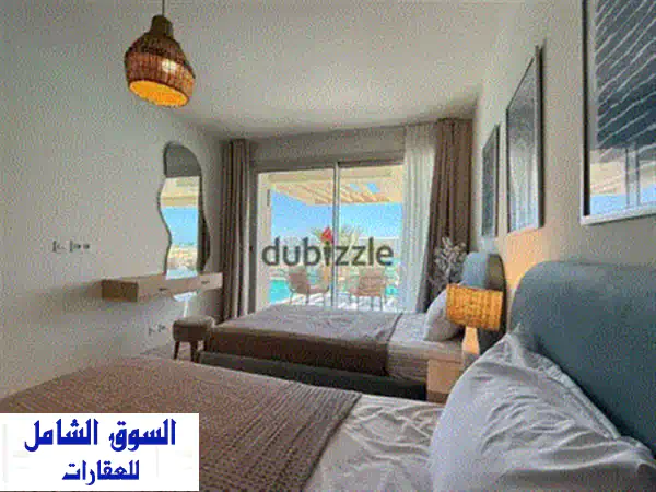 شاليه بإطلالة خلابة على المارينا مباشرة ، للإيجار في مراسي، الساحل الشمالي شاليه للإيجار في مراسي،الساحل الشمالي   إطلالات على المارينا