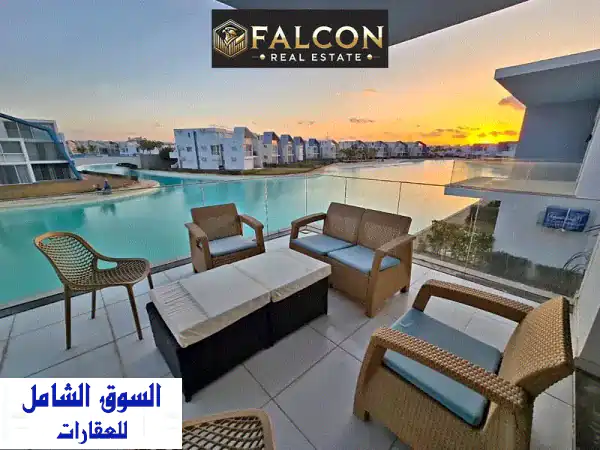 صف اول علي كريستال لاجون  خصم 40   تشطيب HighEnd  في فوكا...