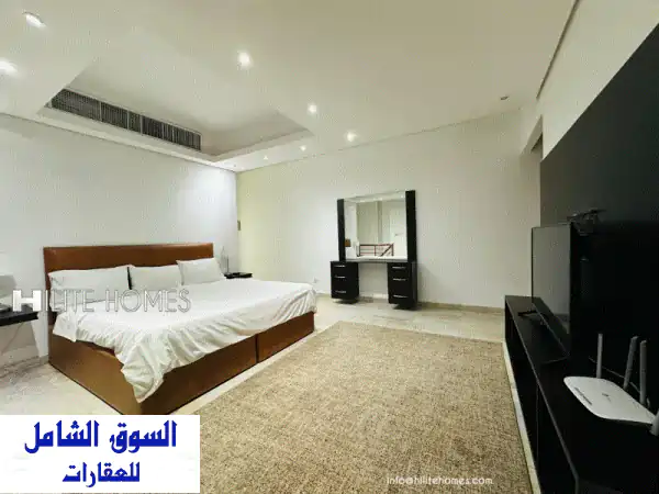 شقة مفروشة بغرفة نوم واحدة للإيجار في المهبولة. مفروشة بالكامل، غرفة معيشة فسيحة، مرحاض للضيوف، ...