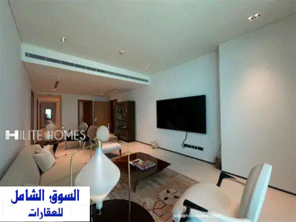 شقة فاخرة مفروشة بالكامل للإيجار بمدينة الكويت | 3 غرف نوم | مسبح، جيم، مواقف سيارات