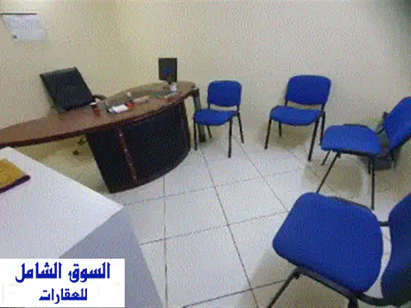 للإيجار في المحرق مكتب تجاري سكني مفروش بالكامل مكون من غرفتين وحمامين وصالة ومطبخ بسعر 120 دينار. ...