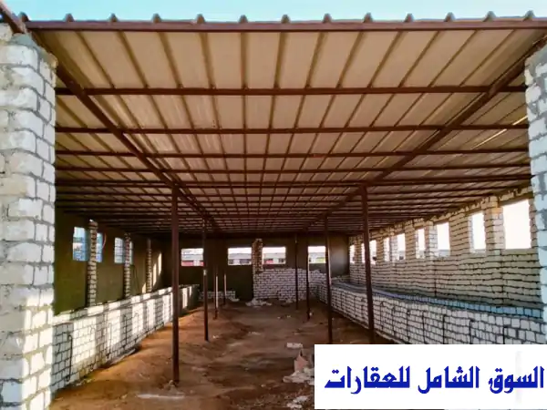 مزرعة 2200 متر لللبيع أو الإيجار مباني مواشي واغنام ودواجن  تمويل عقاري للبيع في طامية الفيوم