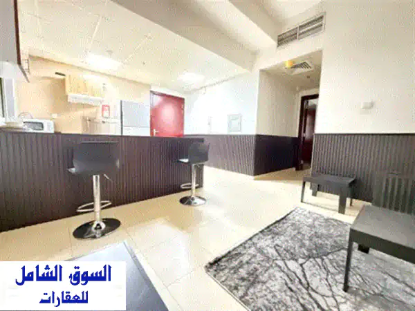 للإيجار الشهري غرفة وصالة مفروشة في سيتي تاور...