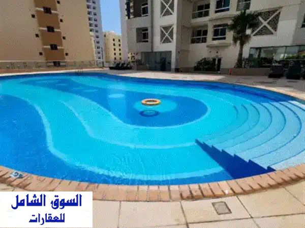 للإيجار شقة في جفير هايتس البرج الشمالي. غرفتين (ماستر وغرفة مزدوجة)، حمامين، مطبخ مغلق، بلكونة، ...