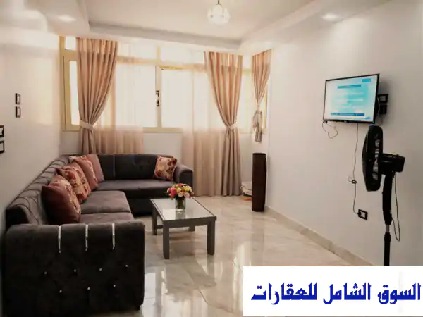 شقة للإيجار اليومى بعقار حديث بمدينة بورفؤاد بالفرش سوبر لوكس 2 نوم 4 سراير 1 تكيف مفروشة في مدينة بورسعيد