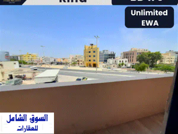 شقة بغرفة نوم واحدة للإيجار  الرفاع الشرقي. غرفة نوم واحدة واسعة، صالة معيشة صغيرة، حمام واحد، ...