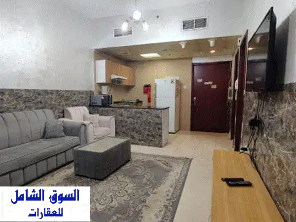 غرفة وصالة مفروشه للإيجار الشهري في عجمان بسعر 3500...
