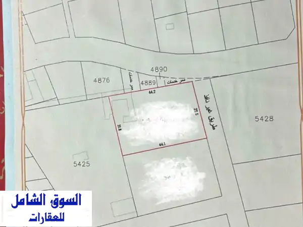 يقدم مركز الغفران العقاري للبيع أرضين في منطقة البديع...