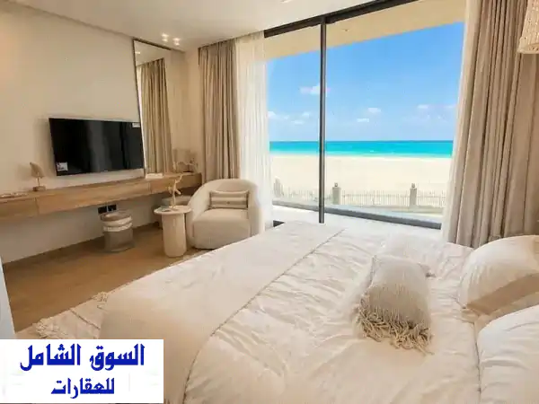 شاليه للبيع (اول نمره من البحر _ تشطيب vip _ دقايق...