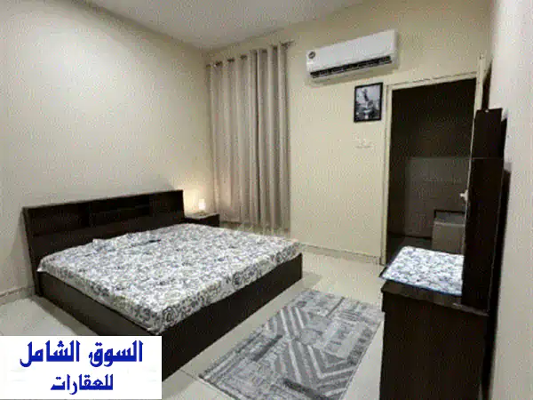 متاح الآن غرفة وصالة مفروش شامل السعر 3000 في رأس...