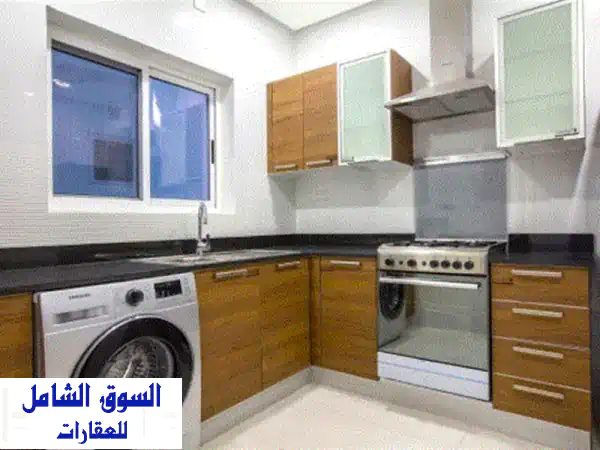 شقة فاخرة ديلوكس للإيجار بالحد: غرفتا نوم، 350 د.ب شامل الكهرباء والماء - مسبح وأمن 24/7!