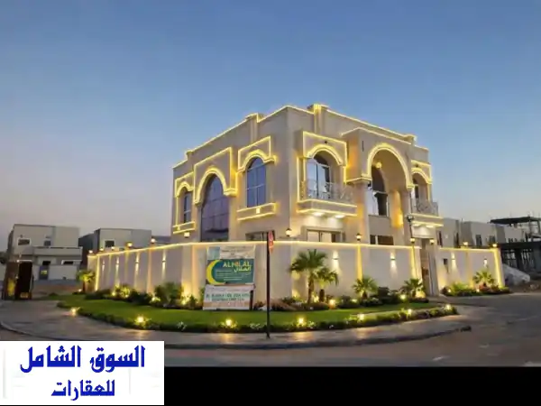 فيلا الزاهية الفاخرة للبيع: 5 غرف ماستر، حمام...