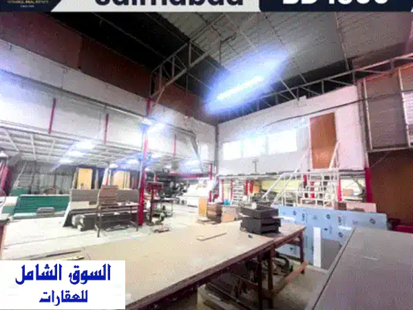 ورشة للإيجار – سلماباد. 1800 دينار بحريني. عقار تجاري في موقع مميز في سلماباد. المساحة الإجمالية ...