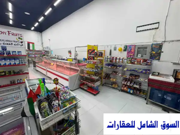 فرصة استثمارية ذهبية: سوبر ماركت للبيع في كورنيش عجمان | مشروع جاهز ومربح بدخل فوري!