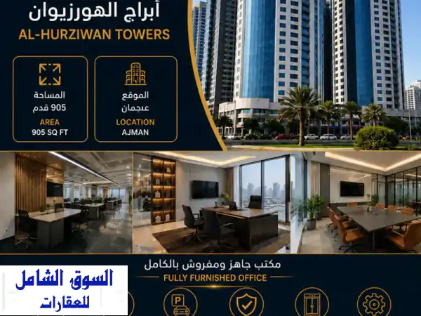 مكتب للبيع في أبراج الهورايزون عجمان. فرصة...