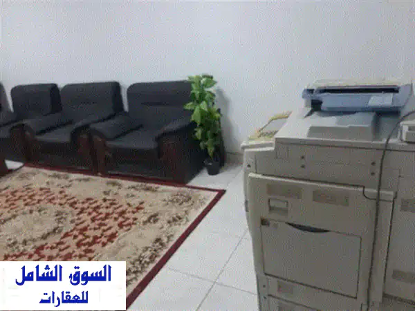 مكتب مفروش لقطة بمعنى الكلمة، 120م، امتداد حسن المأمون، الوفاء والأمل، 17 ألف، التر والوكس، جاهز ...