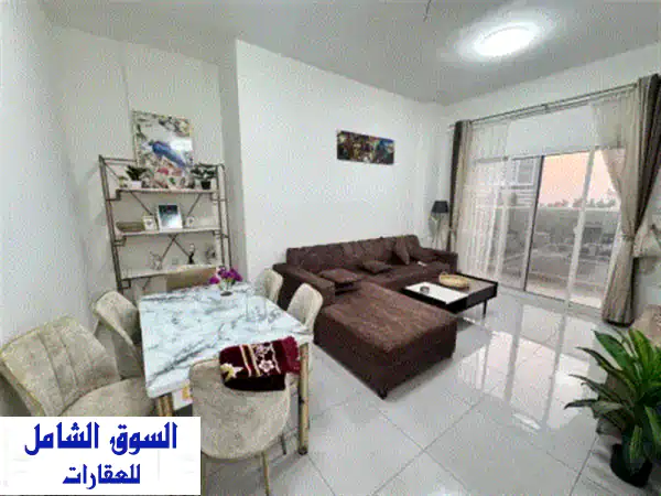 للإيجار الشهري  شقة غرفتين وصالة مفروشة على...