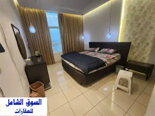 للبيع أبراج الأورينت اطلالة مفتوحه بالكامل غرفتين وصالة 3 حمامات غرفتين ماستر + صالة + موقف المبلغ ...