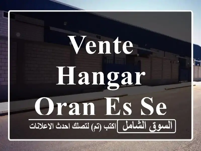 Vente Hangar Oran Es senia