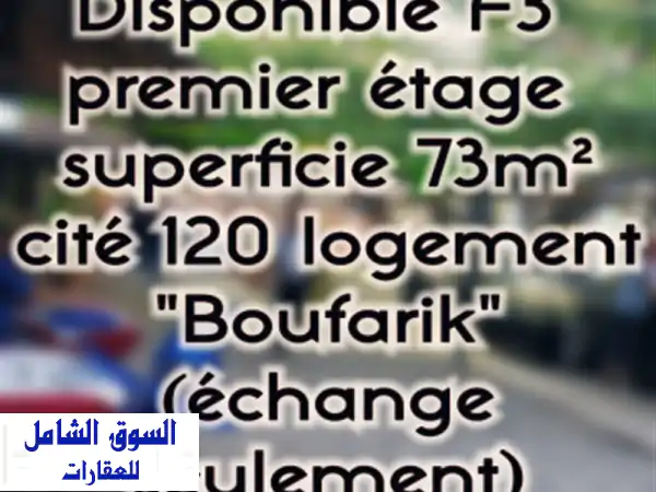 Echange Appartement F3 Blida Boufarik