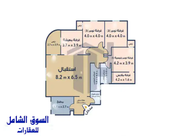 شقة للبيع 243م سموحة ( كومباوند انطونيادس سيتى )  8,100,000...