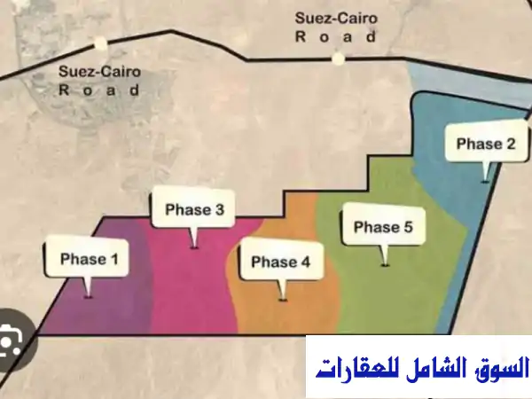 مساحات أراضى فضاء مفتوحة للبيع بالمستقبل...