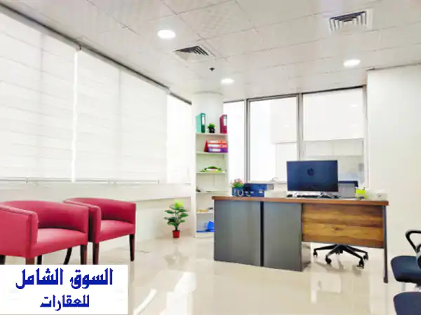 (Best price for Commercial office in ERA TOWER! per month 75 BD),