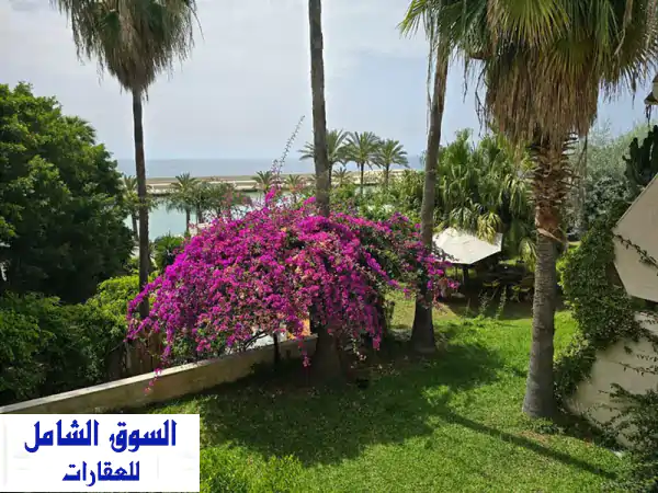 chalet for sale halat jbeil (halat sur mer) duplex 160 sqm & garden 50 sqm. fully furnished...