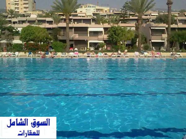 chalet for sale halat jbeil (halat sur mer) duplex 160 sqm & garden 50 sqm. fully furnished super ...