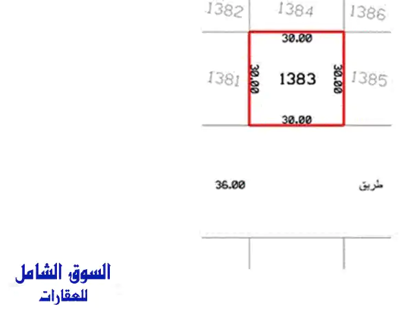 للبيع ارض صناعيه الذيد (9687 )قدم شارع 36 موقع مميز مصرح محلات تملك مواطن وخليجي مسوره ثلاث جهات