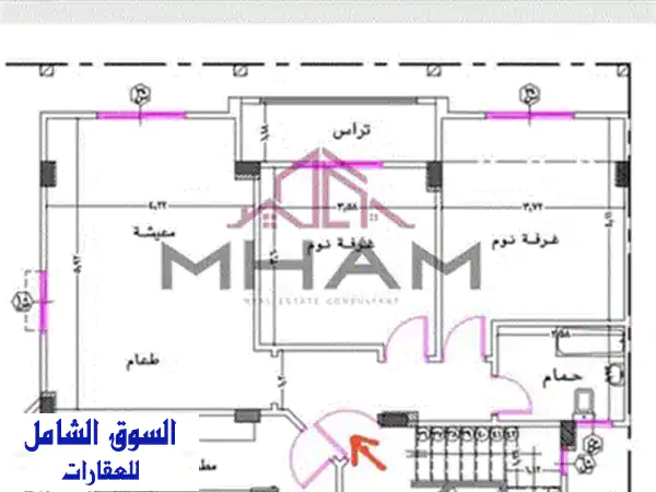 شقه للبيع غرفتين فى الاندلس التجمع الخامس استلام فوري