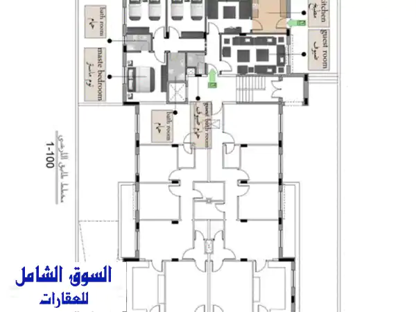 شبه ارضي فخمه/ تسمى شبه تسوية مفرغة معتلية تماما مجاورة لقصر فخم وغير محاط بالاسكانات محيط فلل وقصور