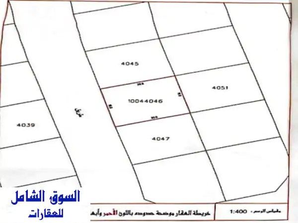 للبيع أرض في دمستان مخطط الجود