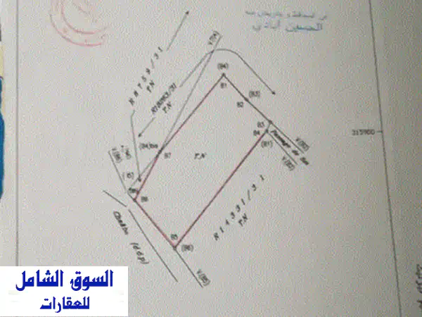 بقعة أرضية تيتر للبيع