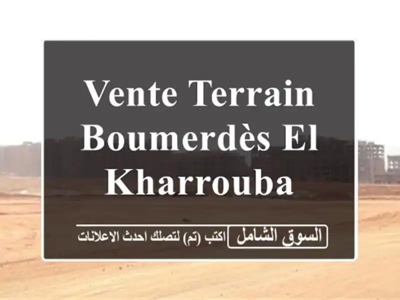 Vente Terrain Boumerdès El kharrouba